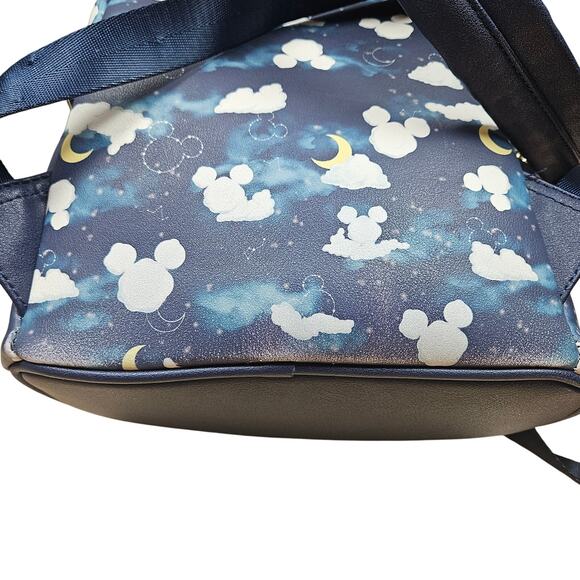 Loungefly Disney Mickey Mouse Clouds Night Moon Mini Backpack Bag READ DESCRIPT. - Picture 11 of 11